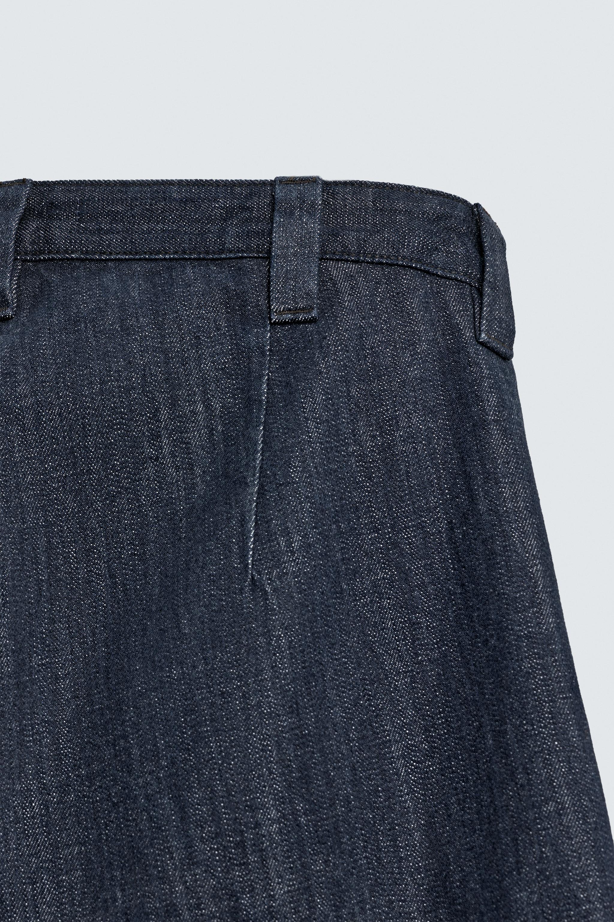 BARREL FIT DENIM CHINO PANTS